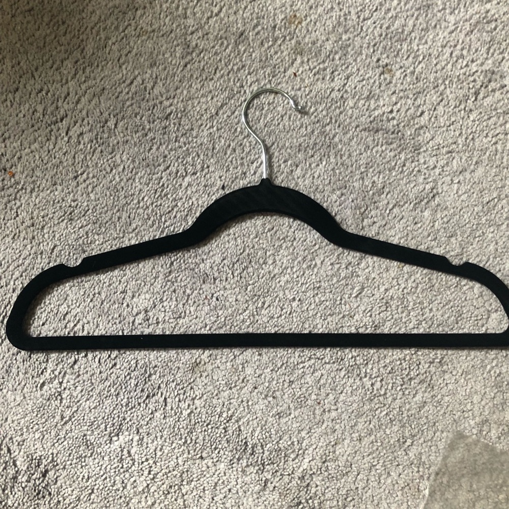 Black velvet hangers